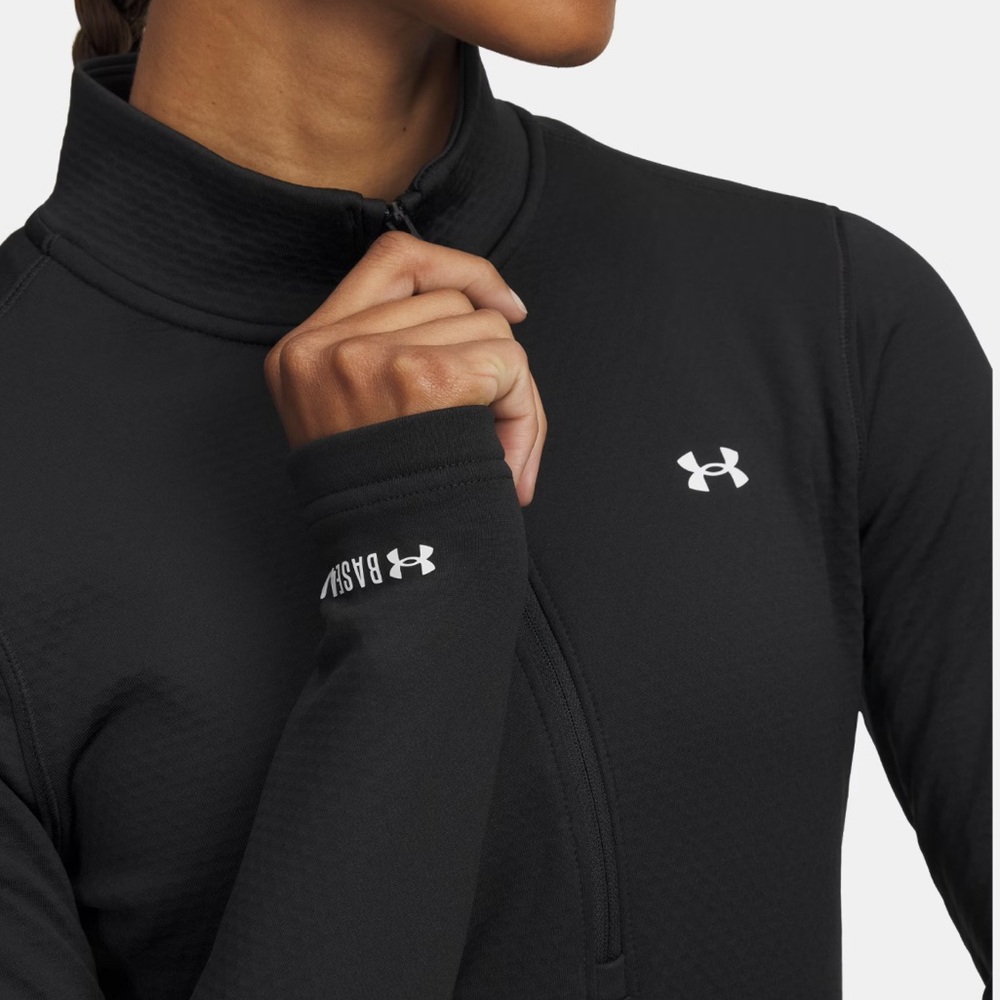 Under Armour Coldgear Base 4.0 Half Zip Jacket Top Black Size 2XL XXL - Picture 15 of 15